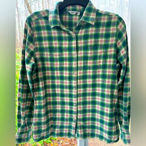 Woolrich M Ladies Pemberton flannel shirt. 100% cotton with double chest pockets